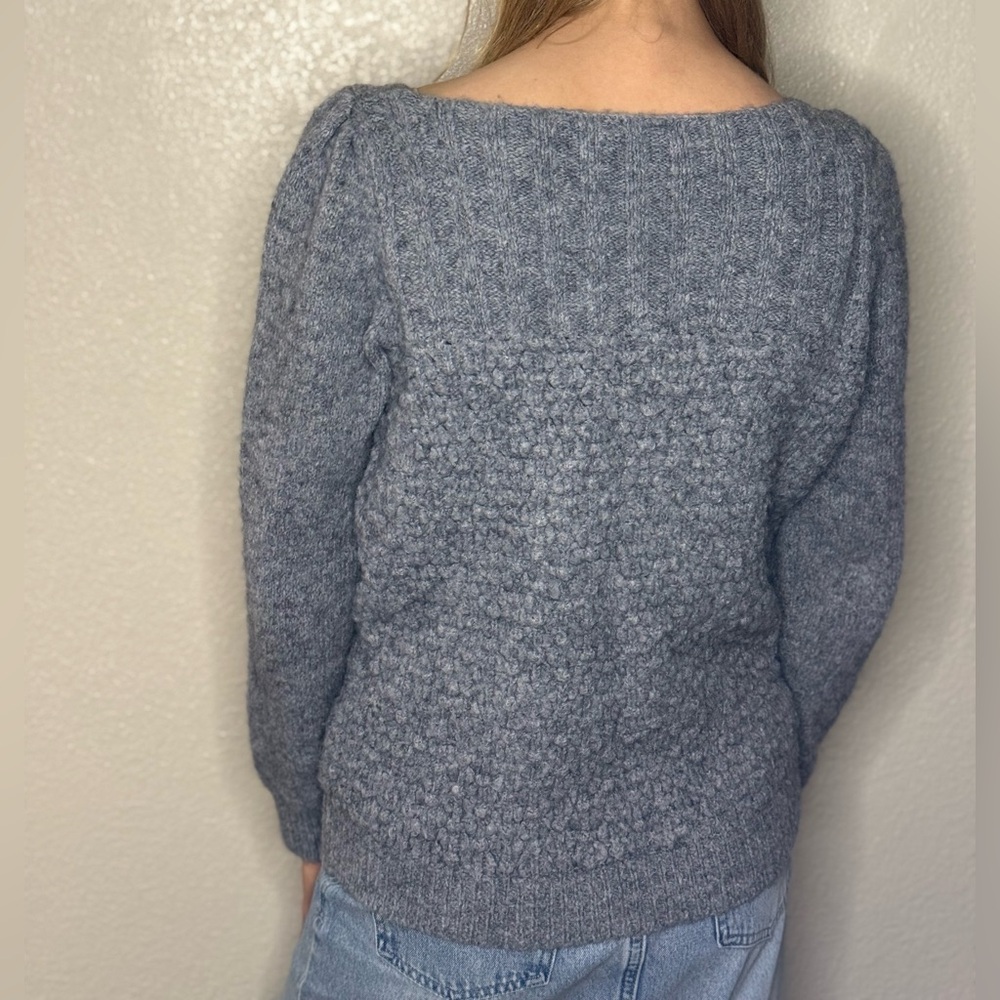 Anthropologie Heather Gray Crew Neck Sweater - Picture 6 of 6